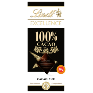 Lindt Excellence Schokolade Cacao Pur 100% Cacao 50g
